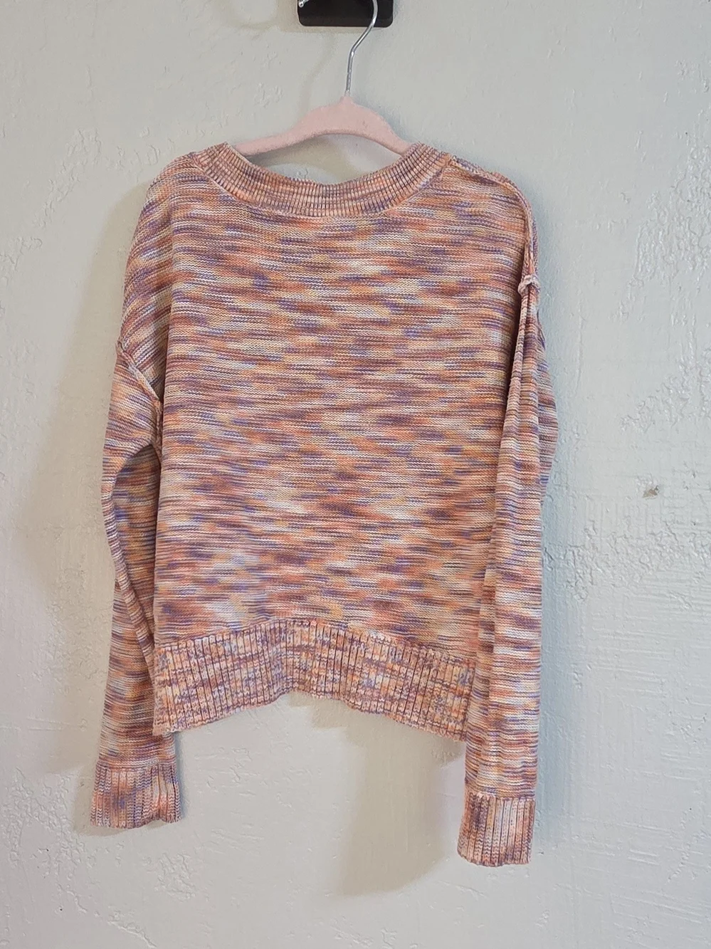 Girls Size 6 6X Fall Outfit Set - OshKosh Space Dye Sweater & YMI Flare Jeans